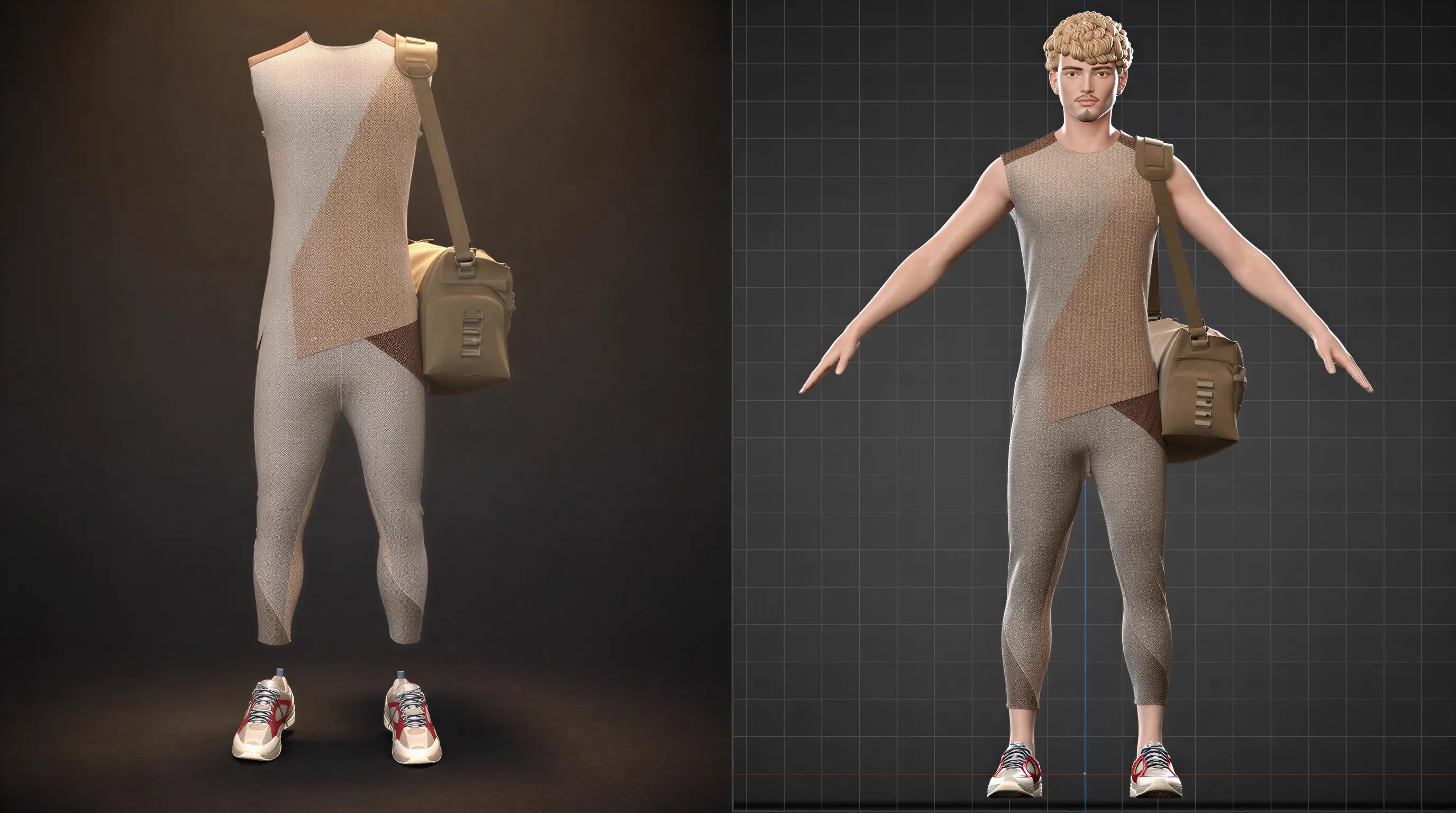 3D character clothing asset designed for Unreal Engine character customization.